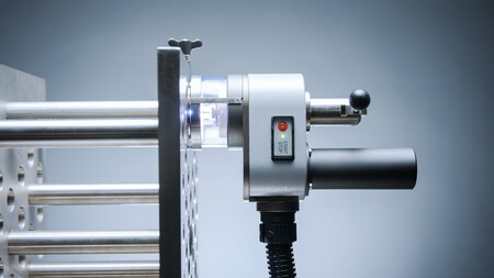 Compact, Water-Cooled Tube-to-Tube-Sheet Weld Head