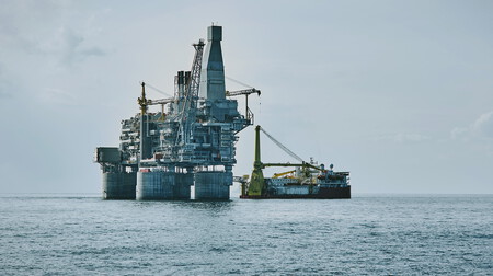 Offshore facility at sea