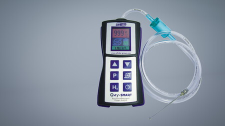 Residual oxygen measuring device for mobile use
